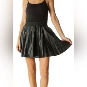 Silence + Noise Mini Black Mesh Skirt size XS
